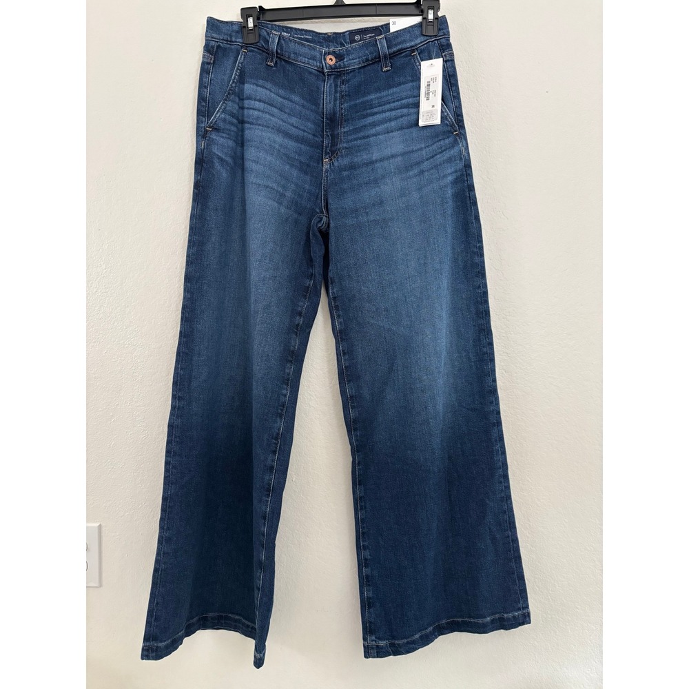 AG Adriano Goldschmied Stella Low Slung Palazzo Wide Leg in Plume Jeans Size 30 - Picture 3 of 6